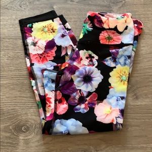 Floral running/gym leggings